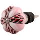 Red And Black Leaf Ceramic Wine Stopper